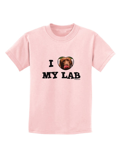 I Heart My Lab Childrens T-Shirt-Childrens T-Shirt-TooLoud-PalePink-X-Small-Davson Sales