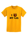 I Heart My Lab Childrens T-Shirt-Childrens T-Shirt-TooLoud-Gold-X-Small-Davson Sales