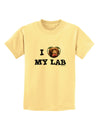 I Heart My Lab Childrens T-Shirt-Childrens T-Shirt-TooLoud-Daffodil-Yellow-X-Small-Davson Sales