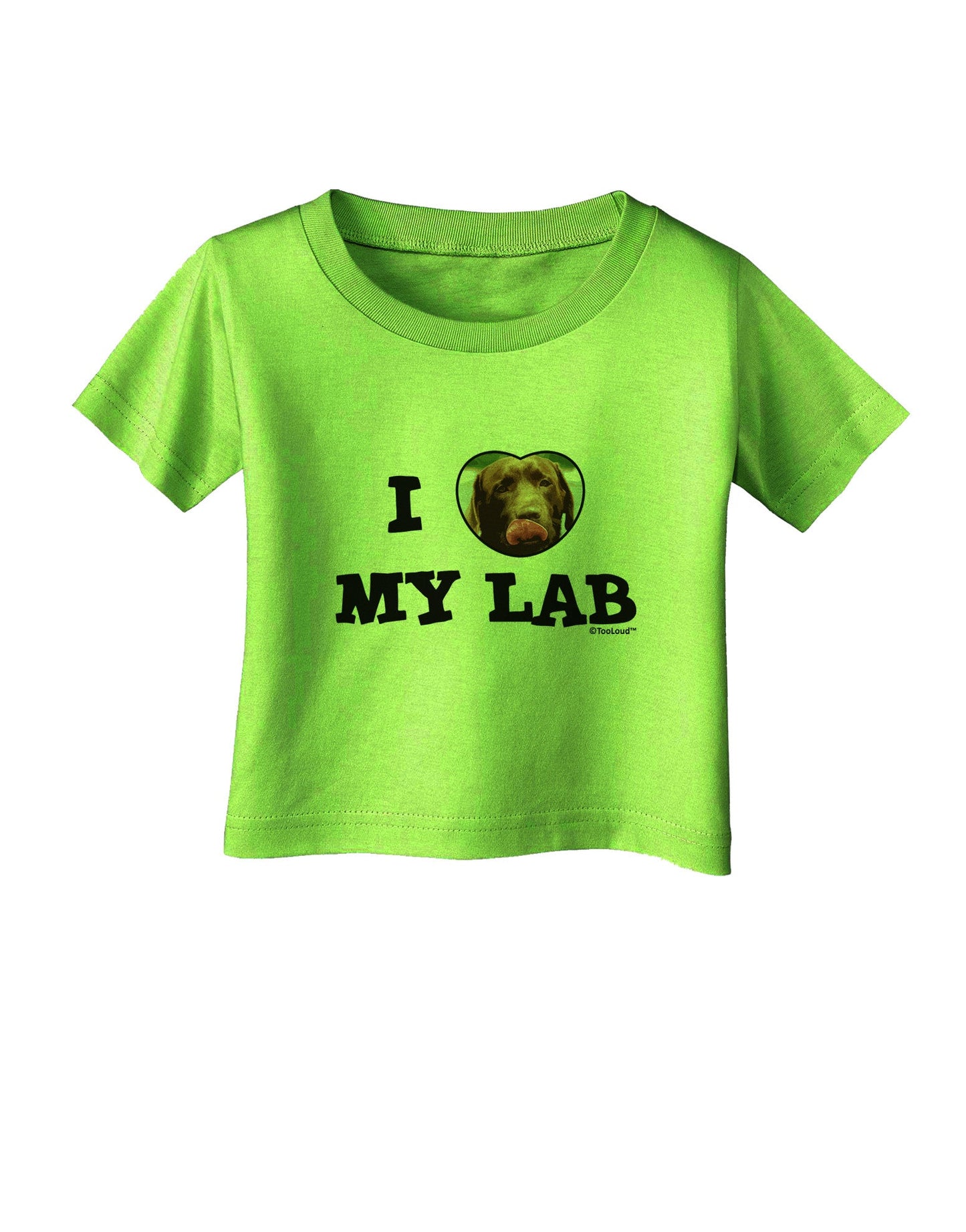 I Heart My Lab Infant T-Shirt-Infant T-Shirt-TooLoud-Lime-Green-06-Months-Davson Sales