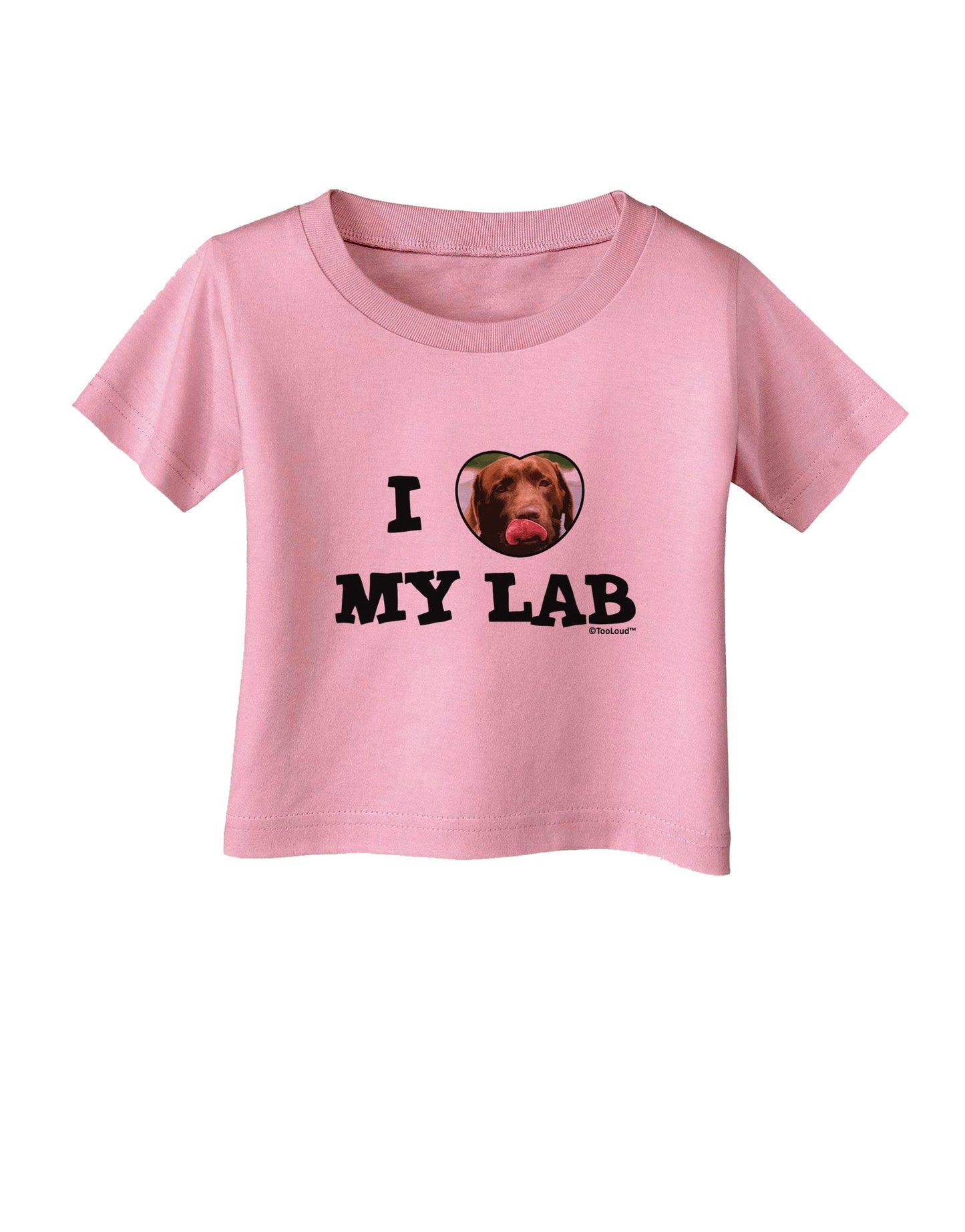 I Heart My Lab Infant T-Shirt-Infant T-Shirt-TooLoud-Candy-Pink-06-Months-Davson Sales