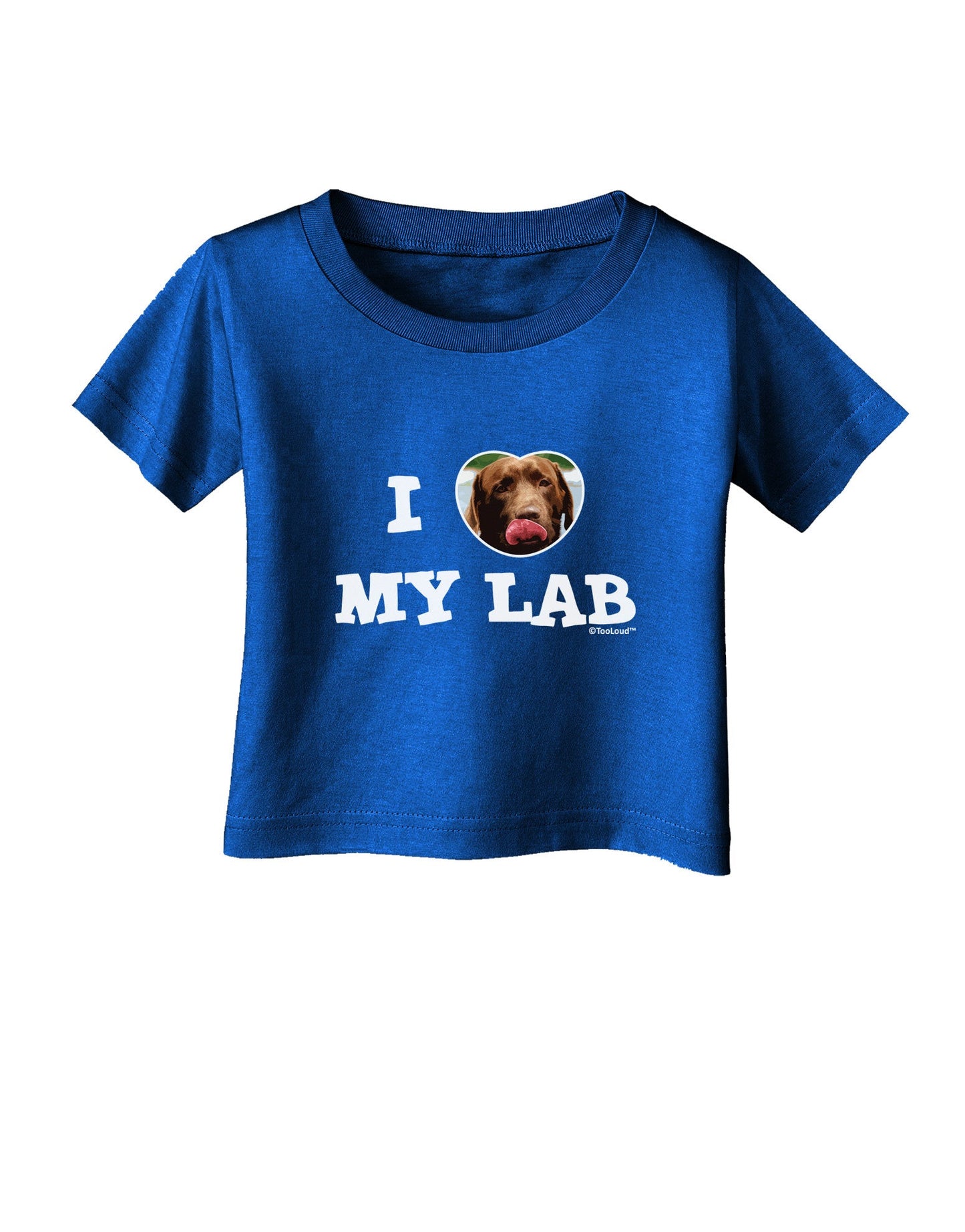 I Heart My Lab Infant T-Shirt Dark-Infant T-Shirt-TooLoud-Royal-Blue-06-Months-Davson Sales