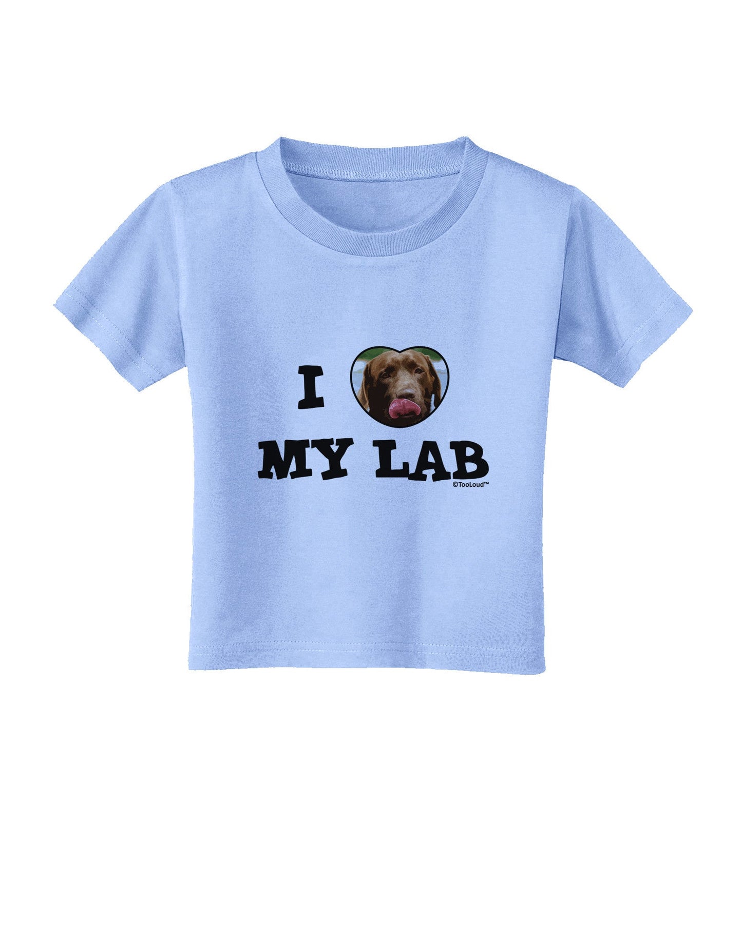 I Heart My Lab Toddler T-Shirt-Toddler T-Shirt-TooLoud-Aquatic-Blue-2T-Davson Sales