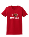 I Heart My Lab Womens Dark T-Shirt-Womens T-Shirt-TooLoud-Red-X-Small-Davson Sales