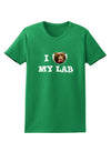 I Heart My Lab Womens Dark T-Shirt-Womens T-Shirt-TooLoud-Kelly-Green-X-Small-Davson Sales