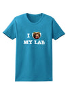 I Heart My Lab Womens Dark T-Shirt-Womens T-Shirt-TooLoud-Turquoise-X-Small-Davson Sales