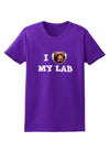 I Heart My Lab Womens Dark T-Shirt-Womens T-Shirt-TooLoud-Purple-X-Small-Davson Sales