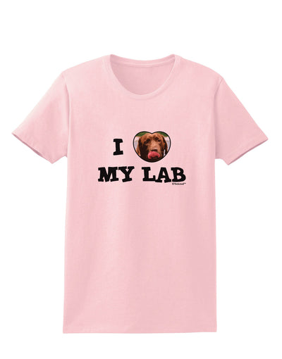 I Heart My Lab Womens T-Shirt-Womens T-Shirt-TooLoud-PalePink-X-Small-Davson Sales