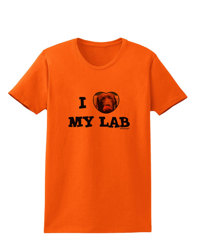 I Heart My Lab Womens T-Shirt-Womens T-Shirt-TooLoud-Orange-X-Small-Davson Sales