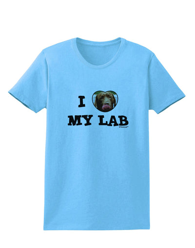 I Heart My Lab Womens T-Shirt-Womens T-Shirt-TooLoud-Aquatic-Blue-X-Small-Davson Sales