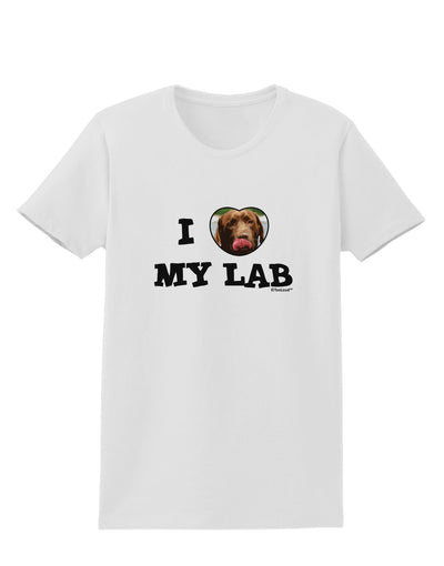 I Heart My Lab Womens T-Shirt-Womens T-Shirt-TooLoud-White-X-Small-Davson Sales