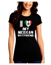 I Heart My Mexican Boyfriend Juniors Crew Dark T-Shirt by TooLoud-T-Shirts Juniors Tops-TooLoud-Black-Juniors Fitted Small-Davson Sales