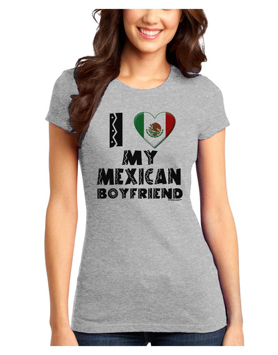 I Heart My Mexican Boyfriend Juniors T-Shirt by TooLoud-Womens Juniors T-Shirt-TooLoud-Ash-Gray-Juniors Fitted X-Small-Davson Sales