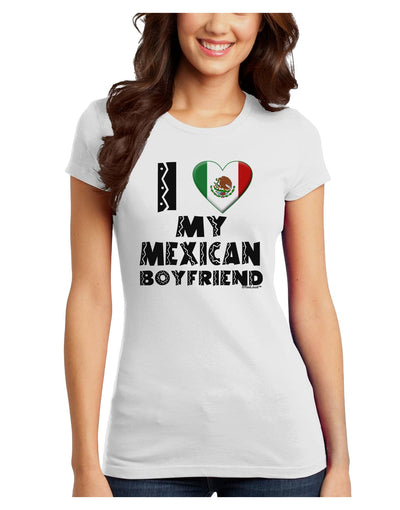 I Heart My Mexican Boyfriend Juniors T-Shirt by TooLoud-Womens Juniors T-Shirt-TooLoud-White-Juniors Fitted X-Small-Davson Sales