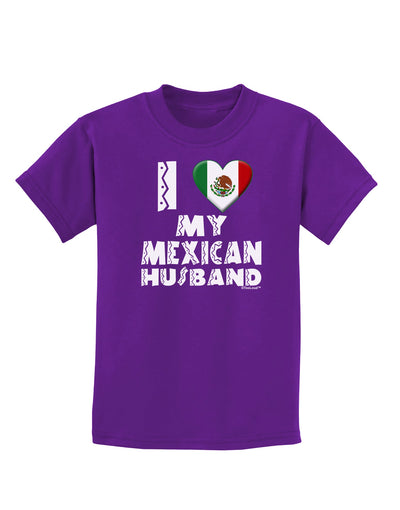 I Heart My Mexican Husband Childrens Dark T-Shirt by TooLoud-Childrens T-Shirt-TooLoud-Purple-X-Small-Davson Sales