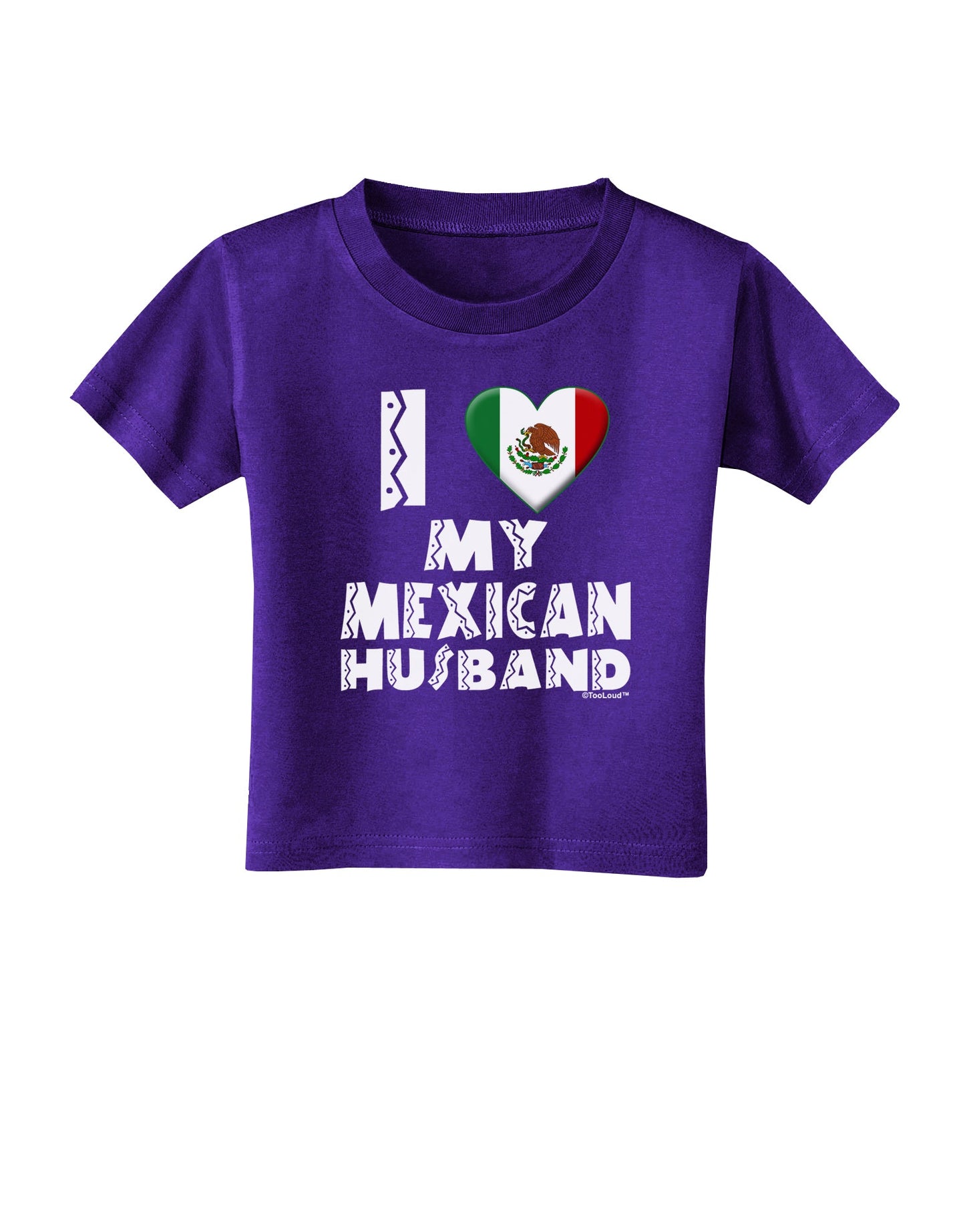 I Heart My Mexican Husband Toddler T-Shirt Dark by TooLoud-Toddler T-Shirt-TooLoud-Purple-2T-Davson Sales