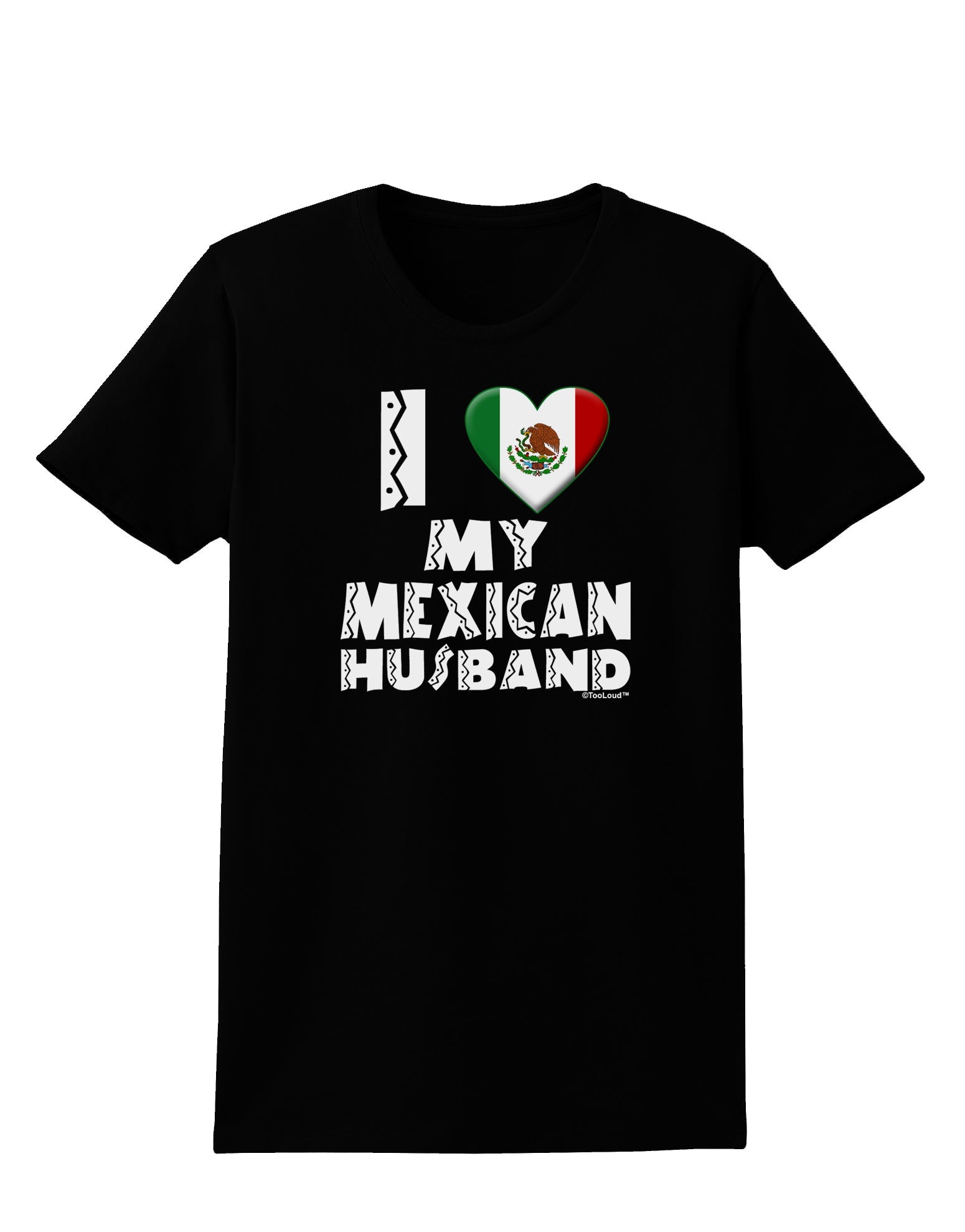 I Heart My Mexican Husband Womens Dark T-Shirt by TooLoud-Womens T-Shirt-TooLoud-Black-X-Small-Davson Sales