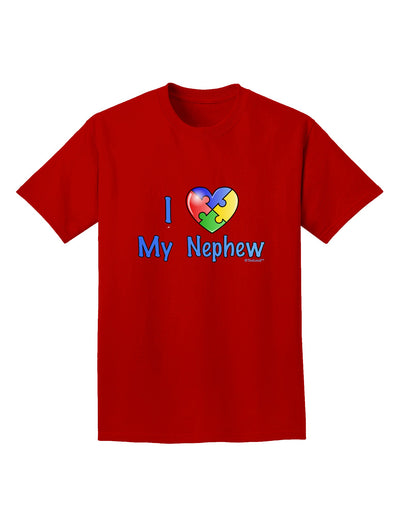 I Heart My Nephew - Autism Awareness Adult Dark T-Shirt by TooLoud-Mens T-Shirt-TooLoud-Red-Small-Davson Sales