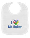 I Heart My Nephew - Autism Awareness Baby Bib by TooLoud