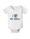 I Heart My Nephew - Autism Awareness Baby Romper Bodysuit by TooLoud-Baby Romper-TooLoud-White-06-Months-Davson Sales