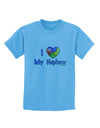 I Heart My Nephew - Autism Awareness Childrens T-Shirt by TooLoud-Childrens T-Shirt-TooLoud-Aquatic-Blue-X-Small-Davson Sales