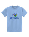 I Heart My Nephew - Autism Awareness Childrens T-Shirt by TooLoud-Childrens T-Shirt-TooLoud-Light-Blue-X-Small-Davson Sales