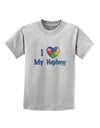 I Heart My Nephew - Autism Awareness Childrens T-Shirt by TooLoud-Childrens T-Shirt-TooLoud-AshGray-X-Small-Davson Sales