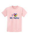 I Heart My Nephew - Autism Awareness Childrens T-Shirt by TooLoud-Childrens T-Shirt-TooLoud-PalePink-X-Small-Davson Sales