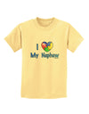 I Heart My Nephew - Autism Awareness Childrens T-Shirt by TooLoud-Childrens T-Shirt-TooLoud-Daffodil-Yellow-X-Small-Davson Sales