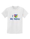 I Heart My Nephew - Autism Awareness Childrens T-Shirt by TooLoud-Childrens T-Shirt-TooLoud-White-X-Small-Davson Sales