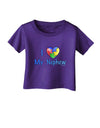 I Heart My Nephew - Autism Awareness Infant T-Shirt Dark by TooLoud-Infant T-Shirt-TooLoud-Purple-06-Months-Davson Sales