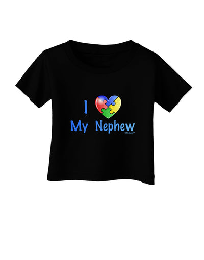 I Heart My Nephew - Autism Awareness Infant T-Shirt Dark by TooLoud-Infant T-Shirt-TooLoud-Black-06-Months-Davson Sales