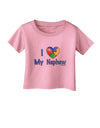 I Heart My Nephew - Autism Awareness Infant T-Shirt by TooLoud-Infant T-Shirt-TooLoud-Candy-Pink-06-Months-Davson Sales