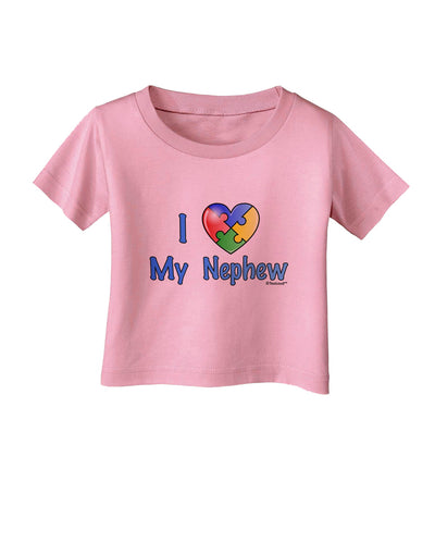 I Heart My Nephew - Autism Awareness Infant T-Shirt by TooLoud-Infant T-Shirt-TooLoud-Candy-Pink-06-Months-Davson Sales