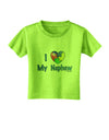 I Heart My Nephew - Autism Awareness Toddler T-Shirt by TooLoud-Toddler T-Shirt-TooLoud-Lime-Green-2T-Davson Sales