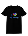 I Heart My Nephew - Autism Awareness Womens Dark T-Shirt by TooLoud-Womens T-Shirt-TooLoud-Black-X-Small-Davson Sales