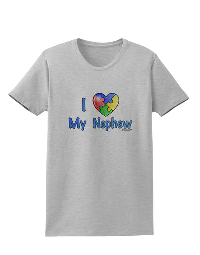 I Heart My Nephew - Autism Awareness Womens T-Shirt by TooLoud-Womens T-Shirt-TooLoud-AshGray-X-Small-Davson Sales