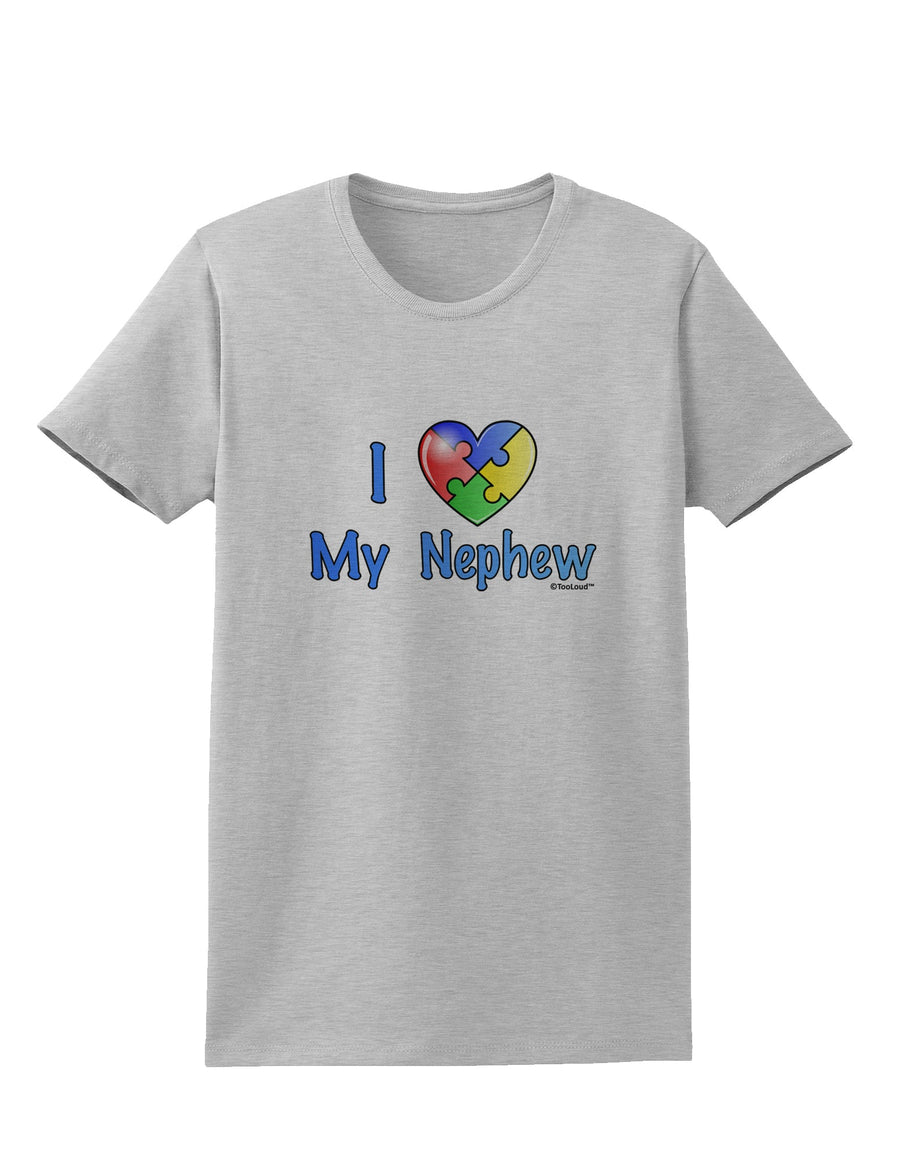 I Heart My Nephew - Autism Awareness Womens T-Shirt by TooLoud-Womens T-Shirt-TooLoud-White-X-Small-Davson Sales