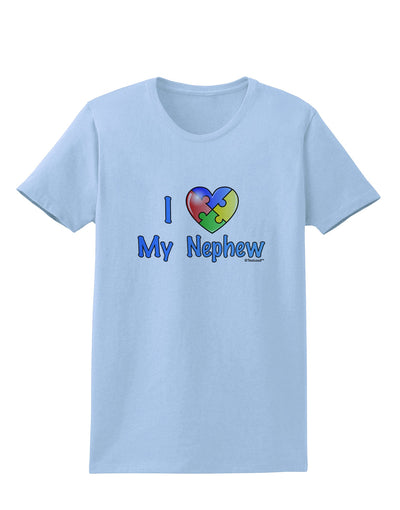 I Heart My Nephew - Autism Awareness Womens T-Shirt by TooLoud-Womens T-Shirt-TooLoud-Light-Blue-X-Small-Davson Sales