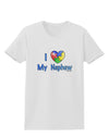 I Heart My Nephew - Autism Awareness Womens T-Shirt by TooLoud-Womens T-Shirt-TooLoud-White-X-Small-Davson Sales