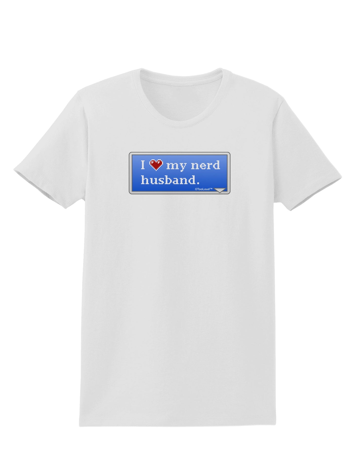 I Heart My Nerd Husband - Retro Womens T-Shirt by TooLoud-Womens T-Shirt-TooLoud-White-X-Small-Davson Sales