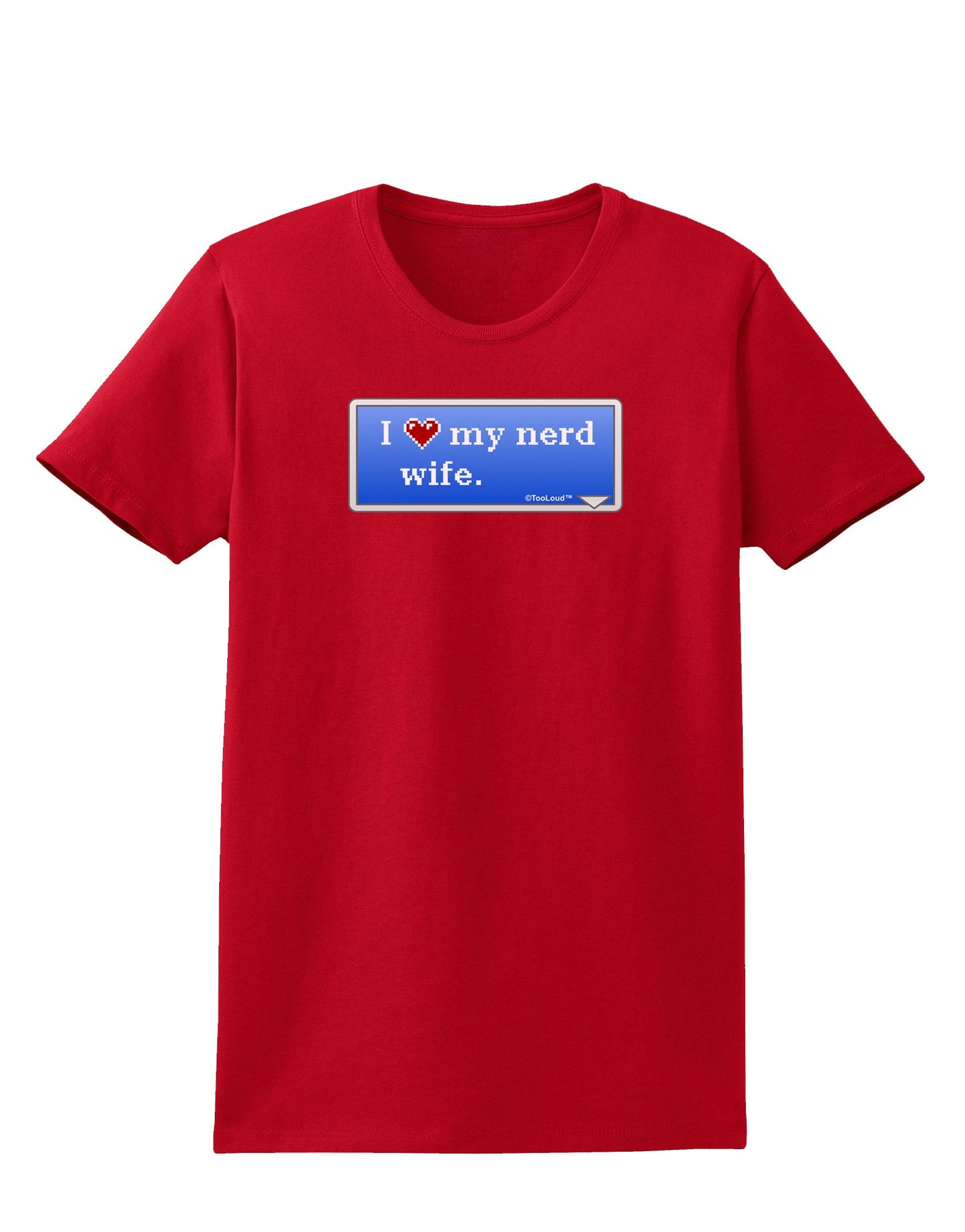 I Heart My Nerd Wife - Retro Womens Dark T-Shirt by TooLoud-Womens T-Shirt-TooLoud-Red-X-Small-Davson Sales