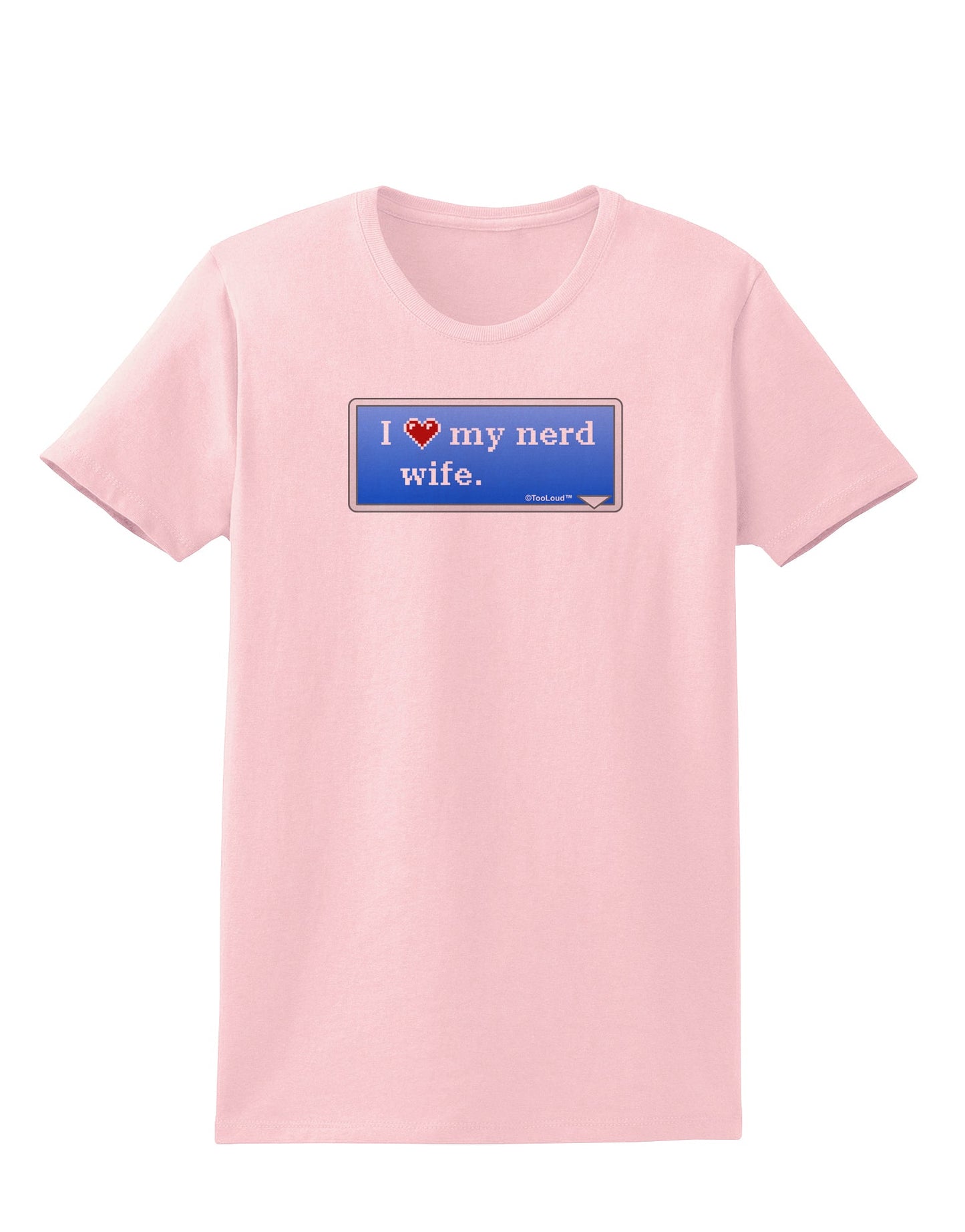 I Heart My Nerd Wife - Retro Womens T-Shirt by TooLoud-Womens T-Shirt-TooLoud-PalePink-X-Small-Davson Sales