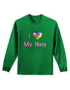 I Heart My Niece - Autism Awareness Adult Long Sleeve Dark T-Shirt by TooLoud-TooLoud-Kelly-Green-Small-Davson Sales