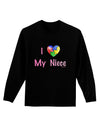 I Heart My Niece - Autism Awareness Adult Long Sleeve Dark T-Shirt by TooLoud-TooLoud-Black-Small-Davson Sales