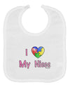 I Heart My Niece - Autism Awareness Baby Bib by TooLoud