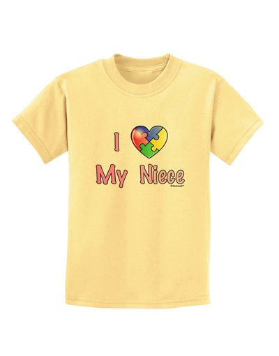 I Heart My Niece - Autism Awareness Childrens T-Shirt by TooLoud-Childrens T-Shirt-TooLoud-Daffodil-Yellow-X-Small-Davson Sales