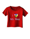 I Heart My Niece - Autism Awareness Infant T-Shirt Dark by TooLoud-Infant T-Shirt-TooLoud-Red-06-Months-Davson Sales