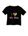 I Heart My Niece - Autism Awareness Infant T-Shirt Dark by TooLoud-Infant T-Shirt-TooLoud-Black-06-Months-Davson Sales