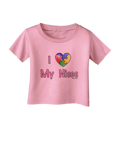 I Heart My Niece - Autism Awareness Infant T-Shirt by TooLoud-Infant T-Shirt-TooLoud-Candy-Pink-06-Months-Davson Sales